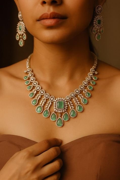 Emerald Teardrop Necklace