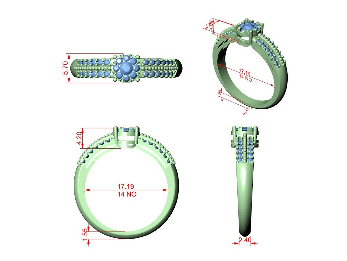 CAD model before rendering