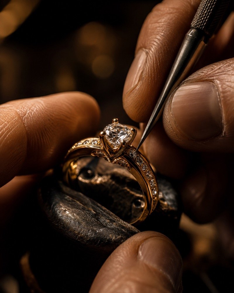 Precision jewellery craftsmanship